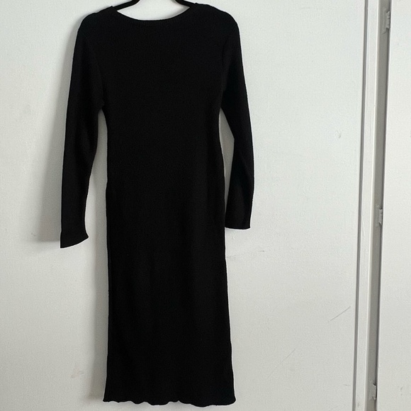 ELOQUII Tie Waist Long Sleeve Midi Sweater Dress Size 16W - Picture 6 of 6